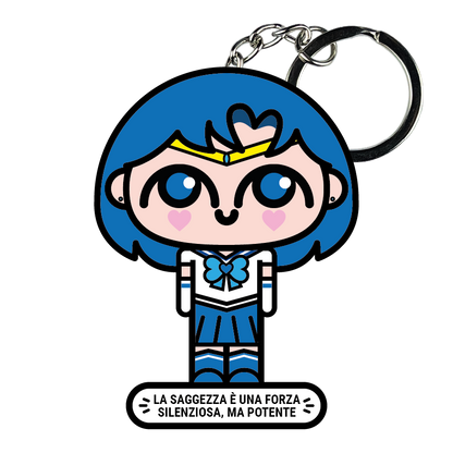 portachiavi smart, micro me, biglietto da visita digitale, sailor moon, sailor mercury