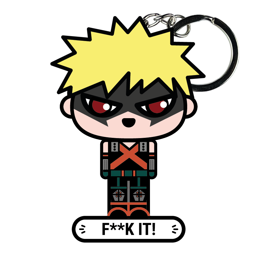 portachiavi smart, micro me, biglietto da visita digitale, my hero academia, bakugo