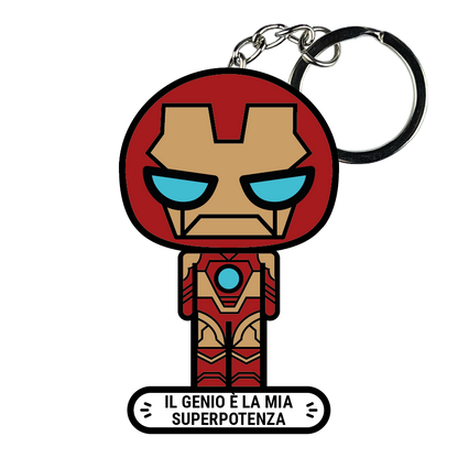 portachiavi smart, micro me, biglietto da visita digitale, ironman, avengers, marvel