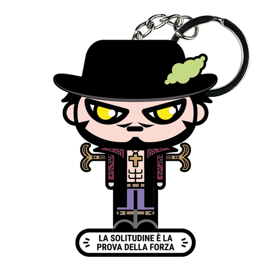 portachiavi smart, micro me, biglietto da visita digitale, one piece, mihawk
