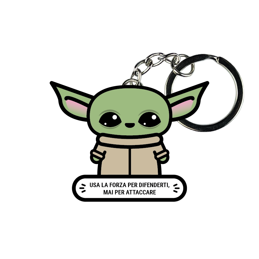 portachiavi smart, micro me, biglietto da visita digitale, star wars, yoda