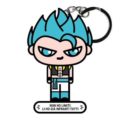 portachiavi smart, micro me, biglietto da visita digitale, dragonball, gogeta ssj 