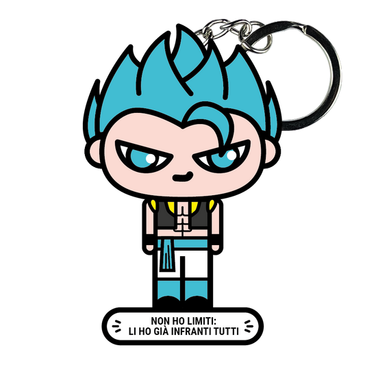 portachiavi smart, micro me, biglietto da visita digitale, dragonball, gogeta ssj 