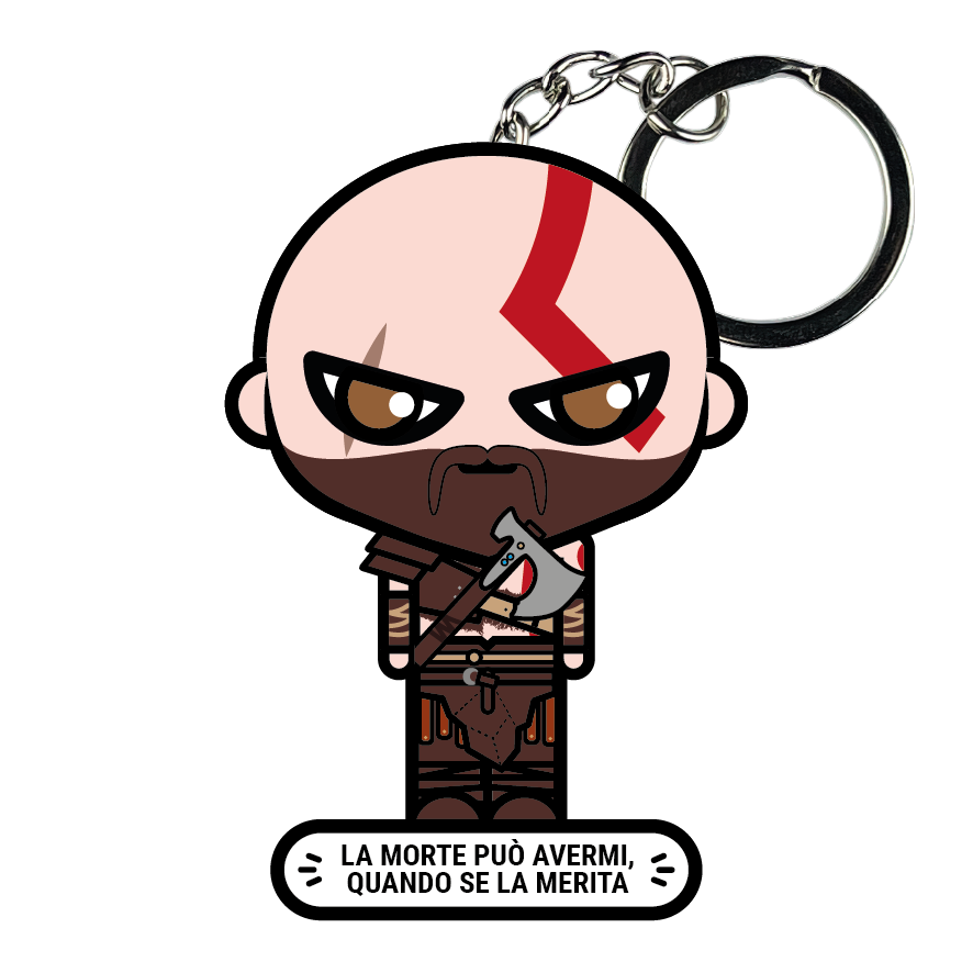 portachiavi smart, micro me, biglietto da visita digitale, god of war