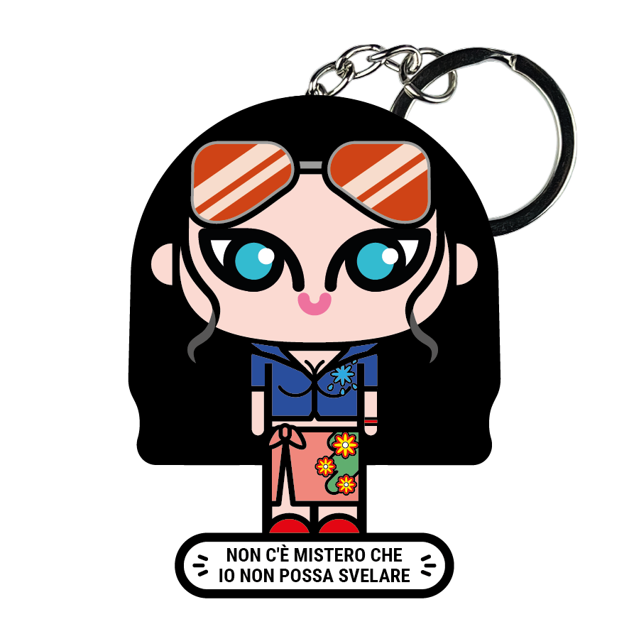 portachiavi smart, micro me, biglietto da visita digitale, one piece, nico robin