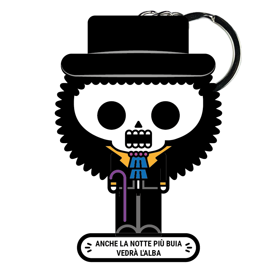 portachiavi smart, micro me, biglietto da visita digitale, one piece, brook
