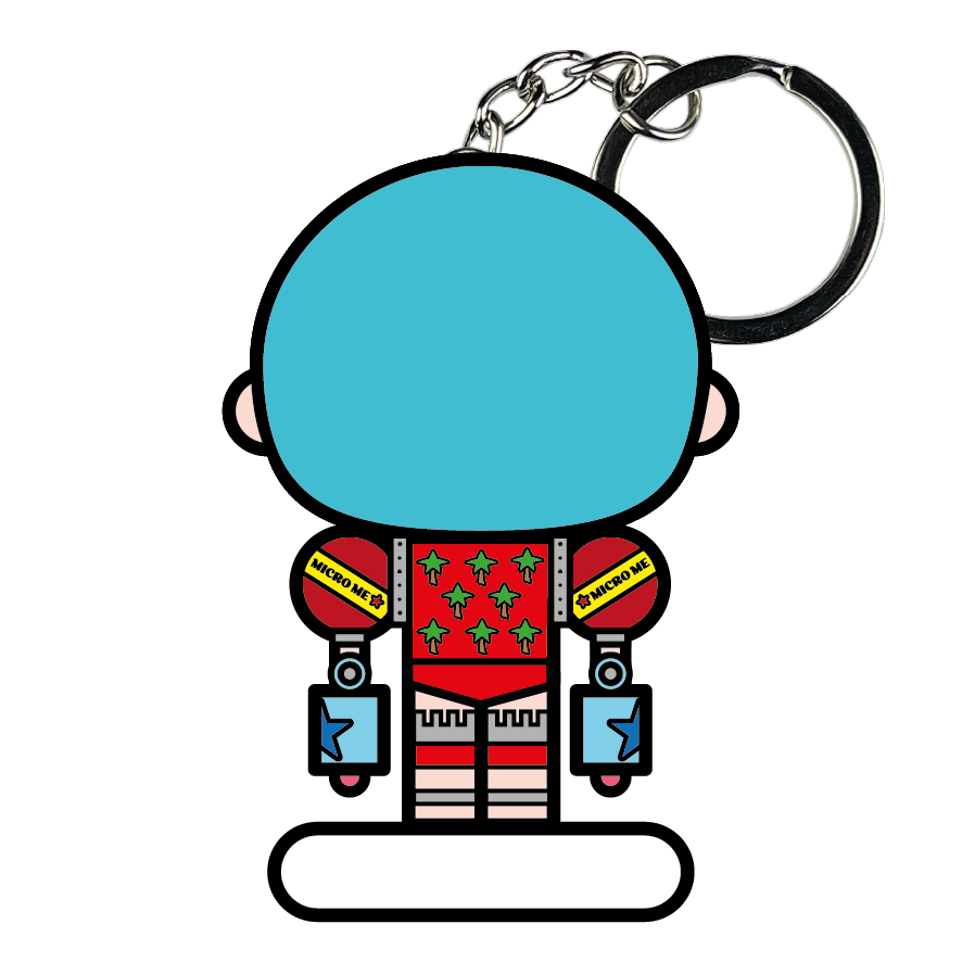 portachiavi smart, micro me, biglietto da visita digitale, one piece, franky