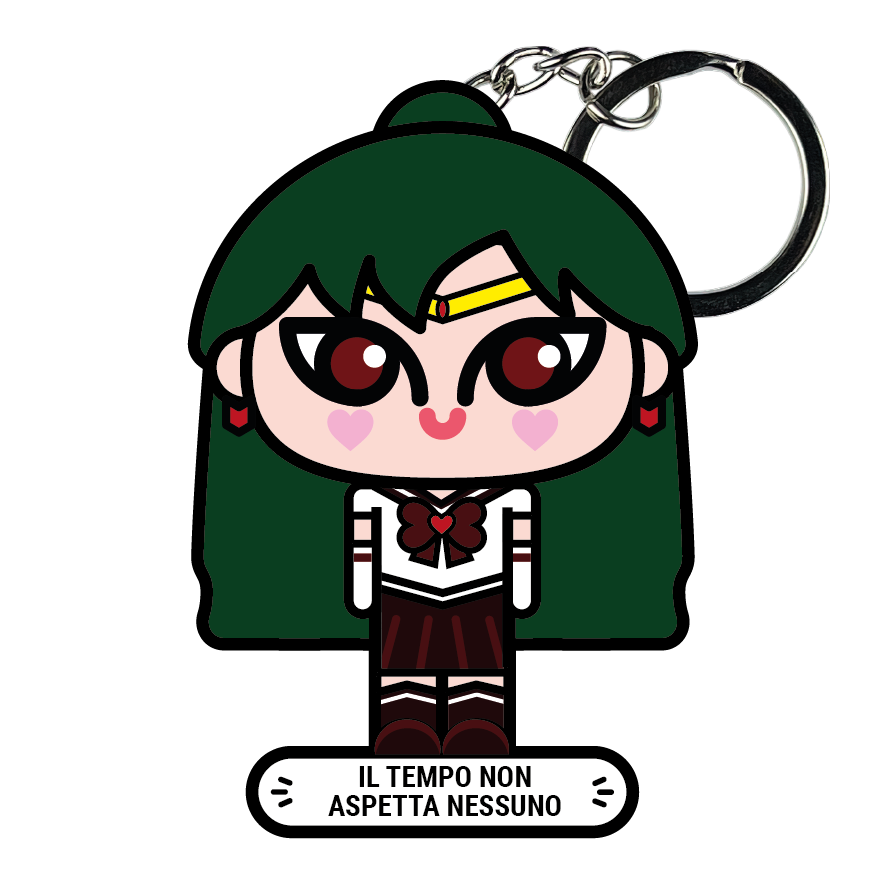 portachiavi smart, micro me, biglietto da visita digitale, sailor moon, sailor pluto