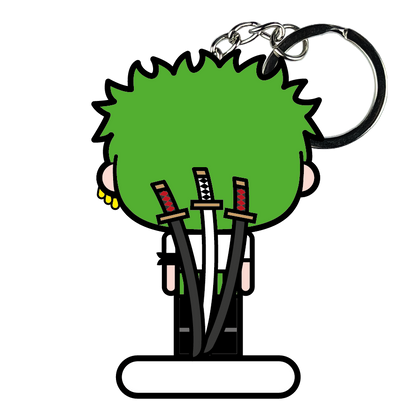 portachiavi smart, micro me, biglietto da visita digitale, one piece, zoro