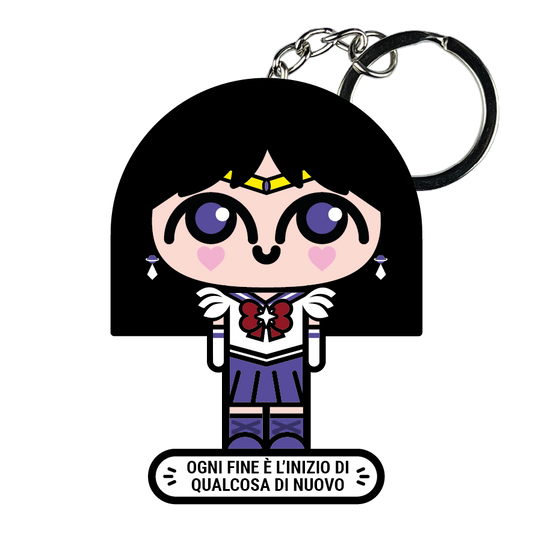 portachiavi smart, micro me, biglietto da visita digitale, sailor moon, sailor saturno, sailor saturn
