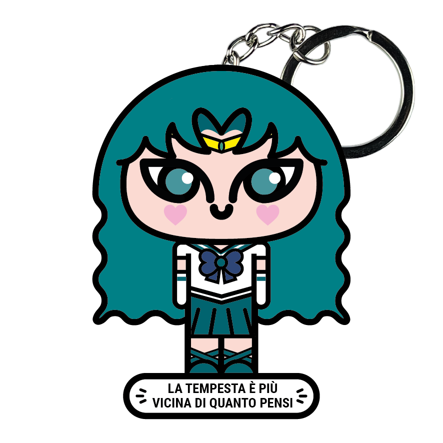 portachiavi smart, micro me, biglietto da visita digitale, sailor moon, sailor neptune, sailor nettuno