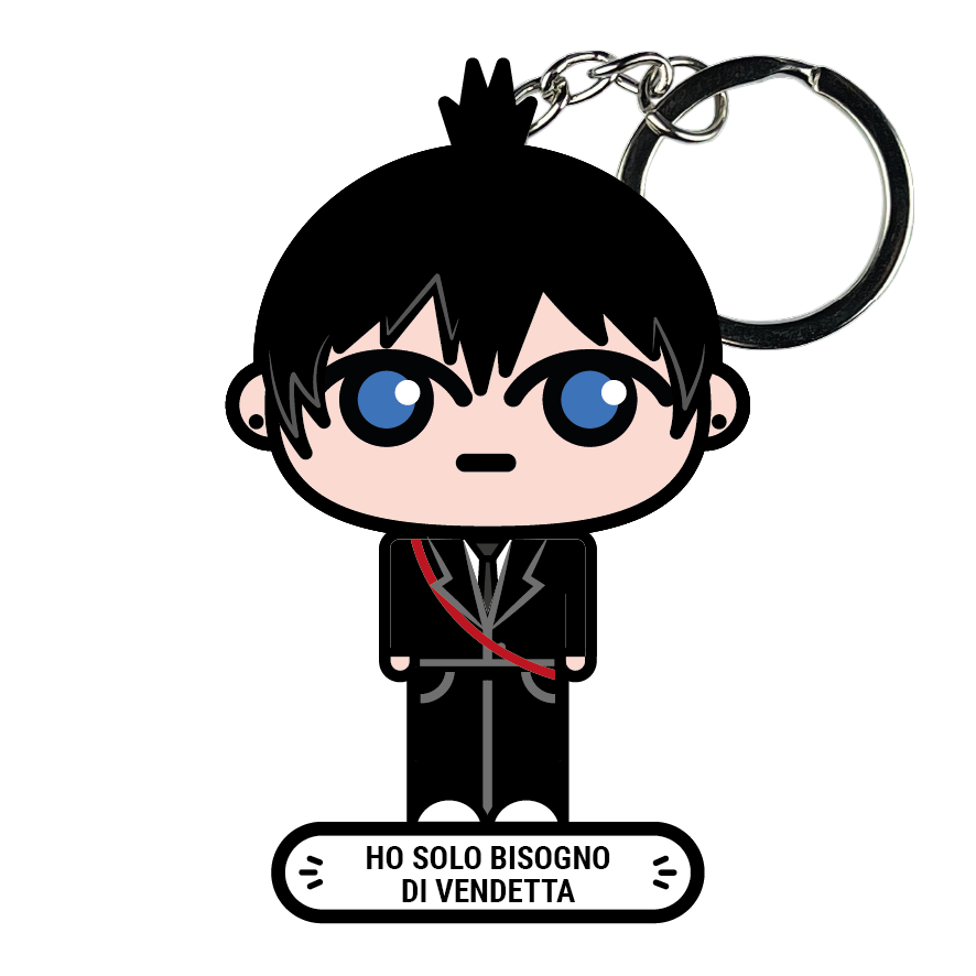 portachiavi smart, micro me, biglietto da visita digitale, Chainsaw Man, Aki Hayakawa