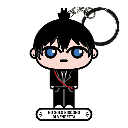 portachiavi smart, micro me, biglietto da visita digitale, Chainsaw Man, Aki Hayakawa