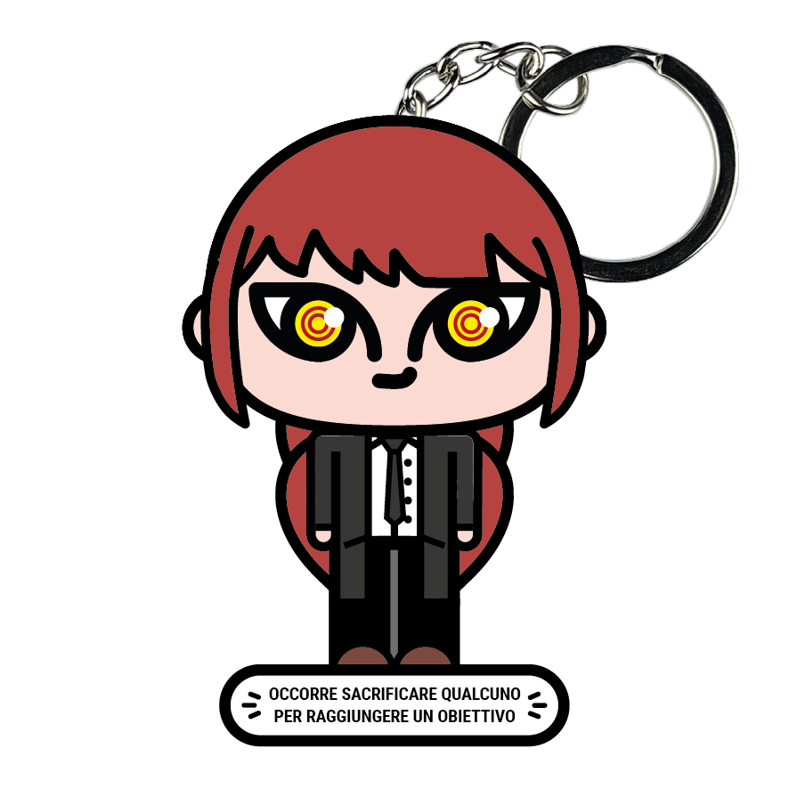 portachiavi smart, micro me, biglietto da visita digitale, Chainsaw Man, makima