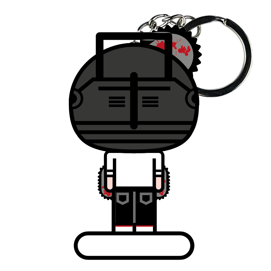 portachiavi smart, micro me, biglietto da visita digitale, Chainsaw Man, denji