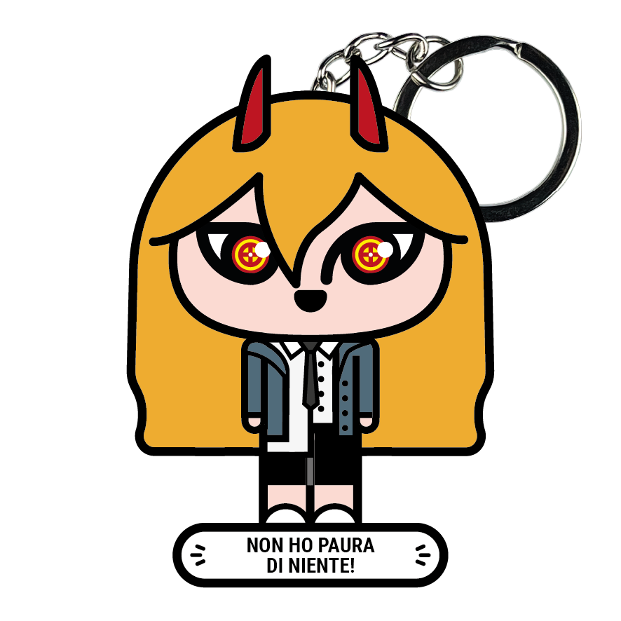 portachiavi smart, micro me, biglietto da visita digitale, Chainsaw Man, power