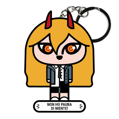portachiavi smart, micro me, biglietto da visita digitale, Chainsaw Man, power
