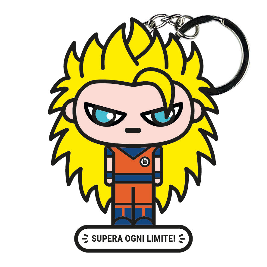 portachiavi smart, micro me, biglietto da visita digitale, dragonball, goku ssj3