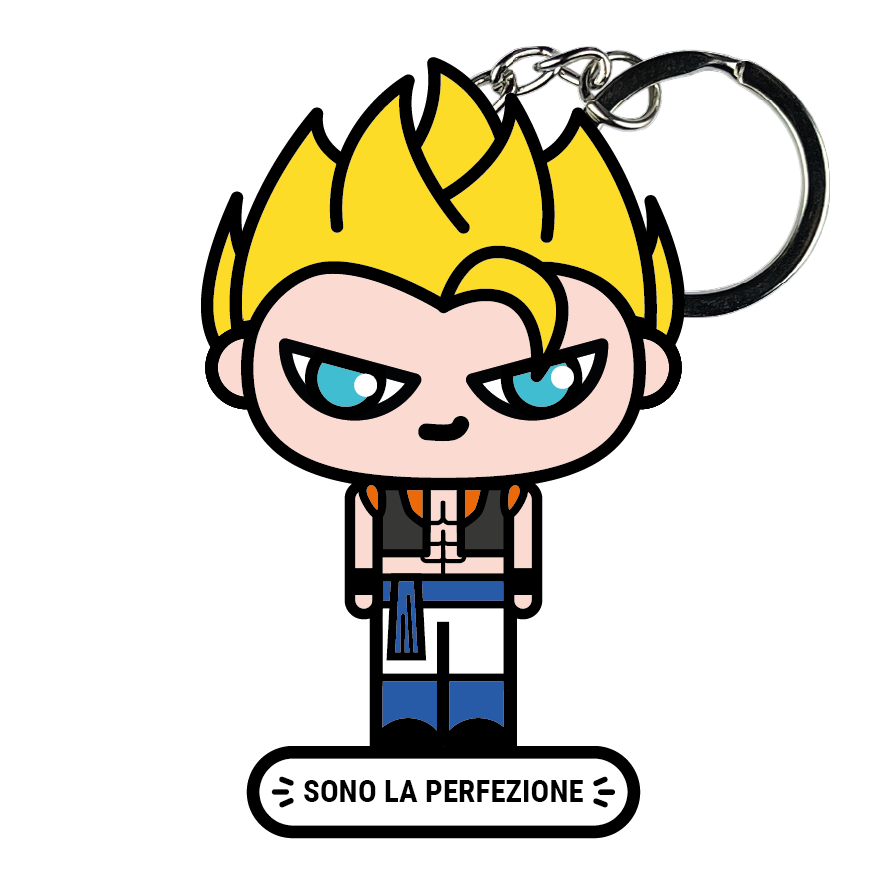 portachiavi smart, micro me, biglietto da visita digitale, dragonball, gogeta ssj