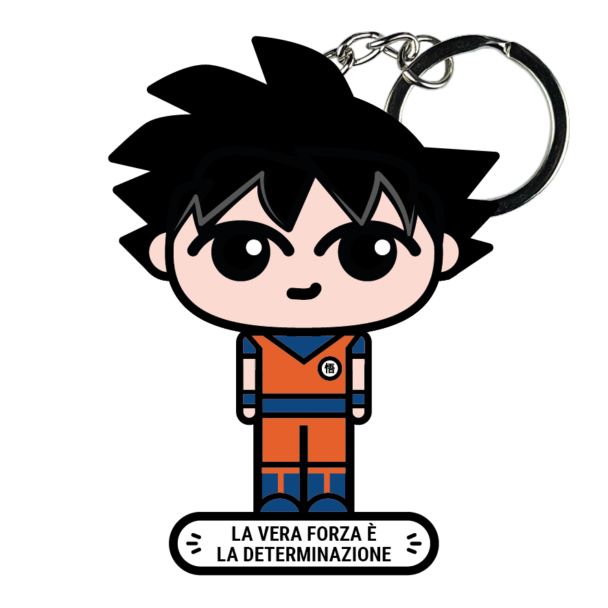 portachiavi smart, micro me, biglietto da visita digitale, dragonball, goku