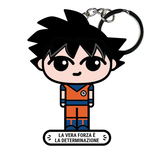 portachiavi smart, micro me, biglietto da visita digitale, dragonball, goku