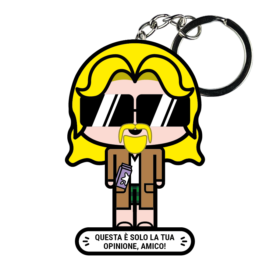 portachiavi smart, micro me, biglietto da visita digitale, Il Grande Lebowski, drugo, dude