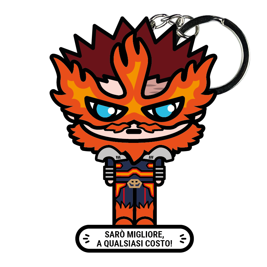 portachiavi smart, micro me, biglietto da visita digitale, my hero academia, endeavor