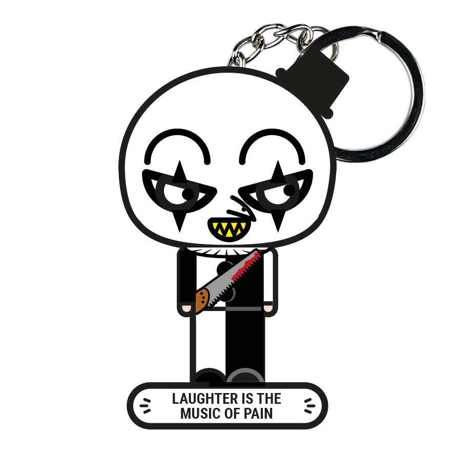 terrifier, art the clown, microme, biglietto da visita digitale, portachiavi smart