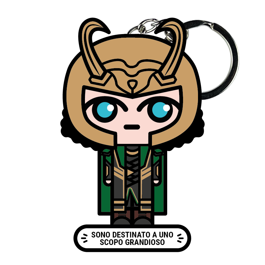 portachiavi smart, micro me, biglietto da visita digitale, loki, avengers, marvel