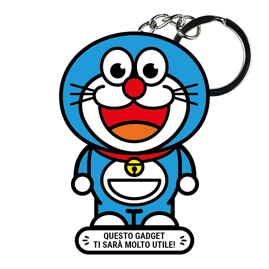 portachiavi smart, micro me, biglietto da visita digitale, doraemon