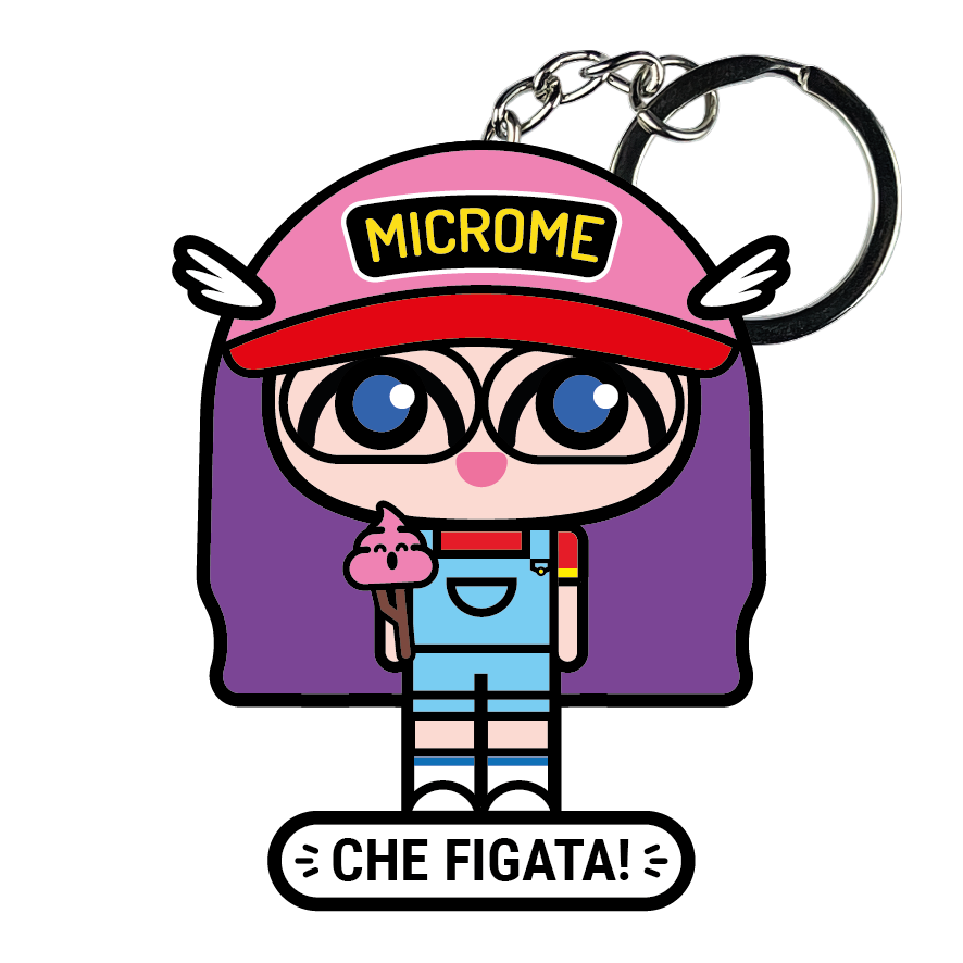 portachiavi smart, micro me, biglietto da visita digitale, arale, dottor slump e arale