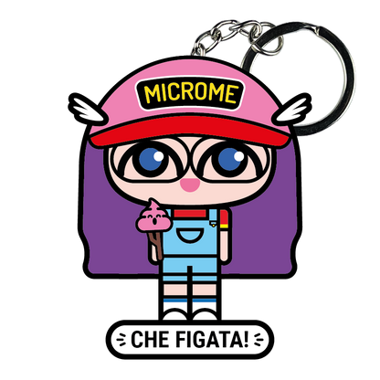 portachiavi smart, micro me, biglietto da visita digitale, arale, dottor slump e arale