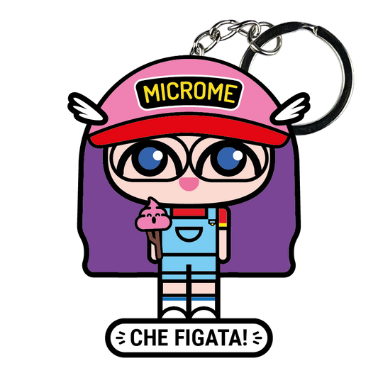 portachiavi smart, micro me, biglietto da visita digitale, arale, dottor slump e arale