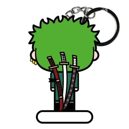 portachiavi smart, micro me, biglietto da visita digitale, one piece, zoro