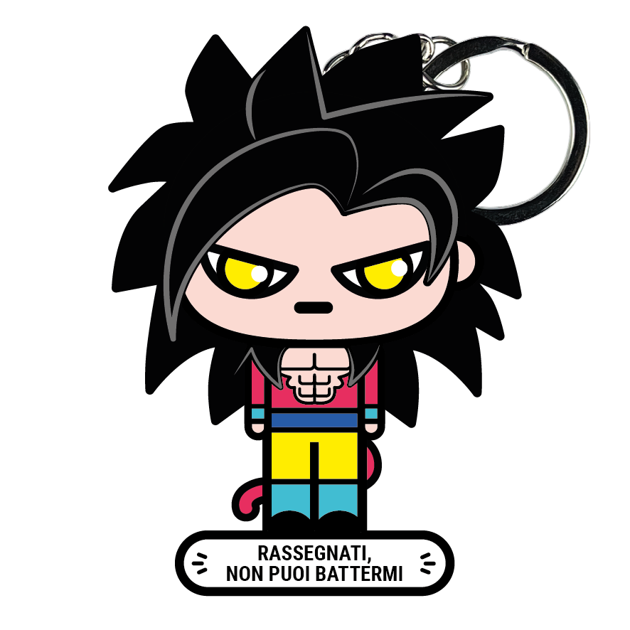 portachiavi smart, micro me, biglietto da visita digitale, dragonball, goku ssj4