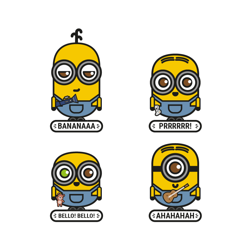 blind bag, portachiavi smart, biglietto da visita digitale, minion, minions