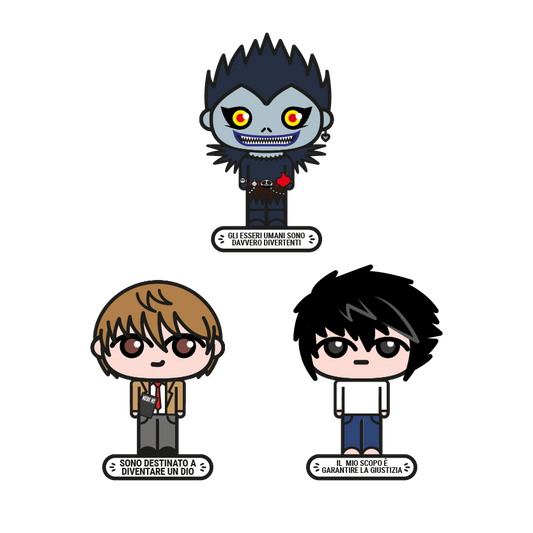 blind bag, portachiavi smart, biglietto da visita digitale, death note