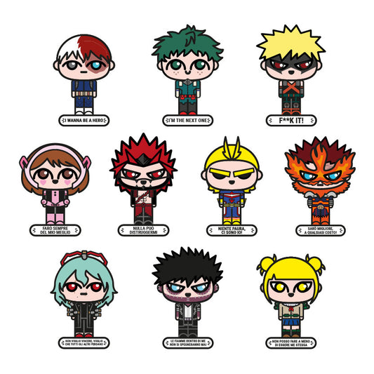blind bag, portachiavi smart, biglietto da visita digitale, my hero academia