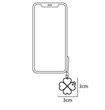 Quadrifoglio portafortuna - Ciondolo Smart NFC per cellulare